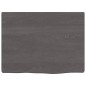 vidaXL Wandregal Dunkelgrau 40x30x2 cm Massivholz Eiche Behandelt vidaXL Wandregal Dunkelgrau 40x30x2 cm Massivholz Eiche Behandelt