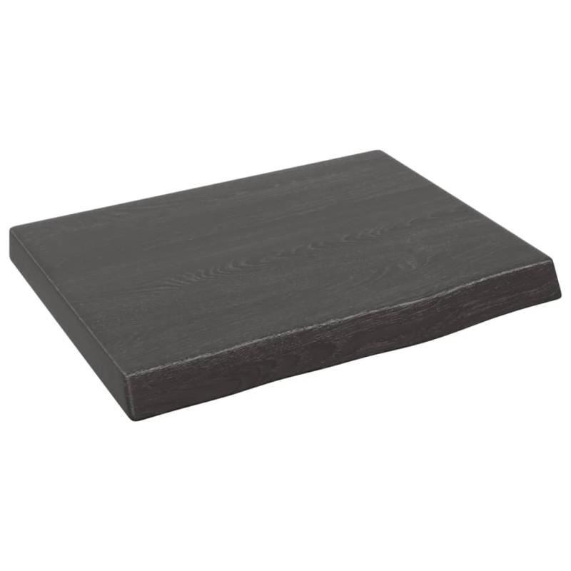 vidaXL Wandregal Dunkelgrau 40x30x4 cm Massivholz Eiche Behandelt vidaXL Wandregal Dunkelgrau 40x30x4 cm Massivholz Eiche Behandelt