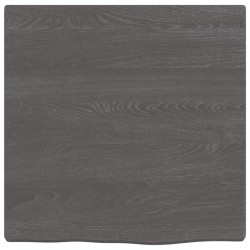 vidaXL Wandregal Dunkelgrau 40x40x2 cm Massivholz Eiche Behandelt