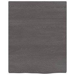 vidaXL Wandregal Dunkelgrau 40x50x2 cm Massivholz Eiche Behandelt