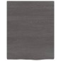 vidaXL Wandregal Dunkelgrau 40x50x2 cm Massivholz Eiche Behandelt vidaXL Wandregal Dunkelgrau 40x50x2 cm Massivholz Eiche Behandelt