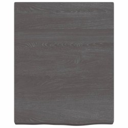 vidaXL Wandregal Dunkelbraun 40x50x(2-4) cm Massivholz Eiche Behandelt