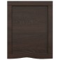 vidaXL Wandregal Dunkelbraun 40x50x(2-4) cm Massivholz Eiche Behandelt vidaXL Wandregal Dunkelbraun 40x50x(2-4) cm Massivholz Eiche Behandelt