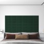 Wandpaneele 12 Stk. Dunkelgrün 30x15 cm Stoff 0,54 m² Wandpaneele 12 Stk. Dunkelgrün 30x15 cm Stoff 0,54 m²
