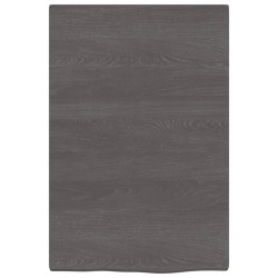 vidaXL Wandregal Dunkelbraun 40x60x2 cm Massivholz Eiche Behandelt