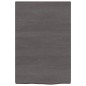 vidaXL Wandregal Dunkelgrau 40x60x4 cm Massivholz Eiche Behandelt vidaXL Wandregal Dunkelgrau 40x60x4 cm Massivholz Eiche Behandelt