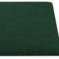 Wandpaneele 12 Stk. Dunkelgrün 30x15 cm Stoff 0,54 m² Wandpaneele 12 Stk. Dunkelgrün 30x15 cm Stoff 0,54 m²