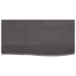 vidaXL Wandregal Dunkelgrau 60x30x4 cm Massivholz Eiche Behandelt vidaXL Wandregal Dunkelgrau 60x30x4 cm Massivholz Eiche Behandelt