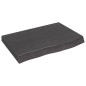 vidaXL Wandregal Dunkelbraun 60x40x(2-6) cm Massivholz Eiche Behandelt vidaXL Wandregal Dunkelbraun 60x40x(2-6) cm Massivholz Eiche Behandelt