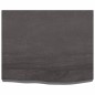 vidaXL Wandregal Dunkelgrau 60x50x6 cm Massivholz Eiche Behandelt vidaXL Wandregal Dunkelgrau 60x50x6 cm Massivholz Eiche Behandelt