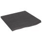 vidaXL Wandregal Dunkelgrau 60x60x4 cm Massivholz Eiche Behandelt vidaXL Wandregal Dunkelgrau 60x60x4 cm Massivholz Eiche Behandelt
