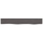 vidaXL Wandregal Dunkelbraun 80x10x4 cm Massivholz Eiche Behandelt vidaXL Wandregal Dunkelbraun 80x10x4 cm Massivholz Eiche Behandelt