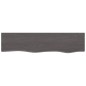 vidaXL Wandregal Dunkelbraun 80x20x6 cm Massivholz Eiche Behandelt vidaXL Wandregal Dunkelbraun 80x20x6 cm Massivholz Eiche Behandelt