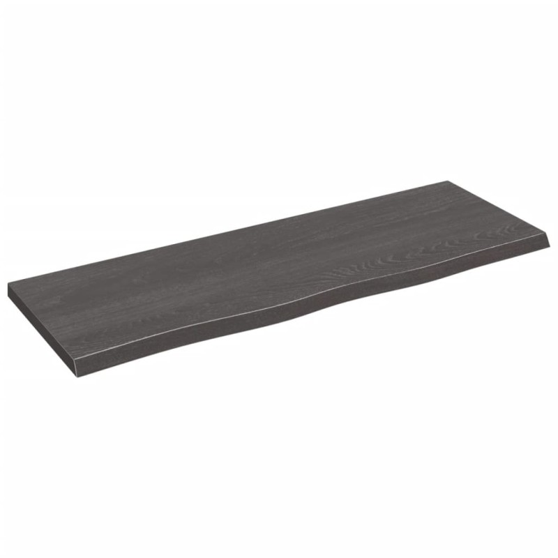 vidaXL Wandregal Dunkelgrau 80x30x2 cm Massivholz Eiche Behandelt vidaXL Wandregal Dunkelgrau 80x30x2 cm Massivholz Eiche Behandelt