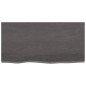vidaXL Wandregal Dunkelgrau 80x40x4 cm Massivholz Eiche Behandelt vidaXL Wandregal Dunkelgrau 80x40x4 cm Massivholz Eiche Behandelt