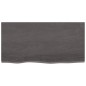 vidaXL Wandregal Dunkelgrau 80x40x6 cm Massivholz Eiche Behandelt vidaXL Wandregal Dunkelgrau 80x40x6 cm Massivholz Eiche Behandelt