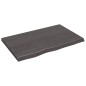 vidaXL Wandregal Dunkelbraun 80x50x(2-4) cm Massivholz Eiche Behandelt vidaXL Wandregal Dunkelbraun 80x50x(2-4) cm Massivholz Eiche Behandelt