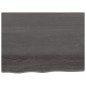vidaXL Wandregal Dunkelgrau 80x60x2 cm Massivholz Eiche Behandelt vidaXL Wandregal Dunkelgrau 80x60x2 cm Massivholz Eiche Behandelt
