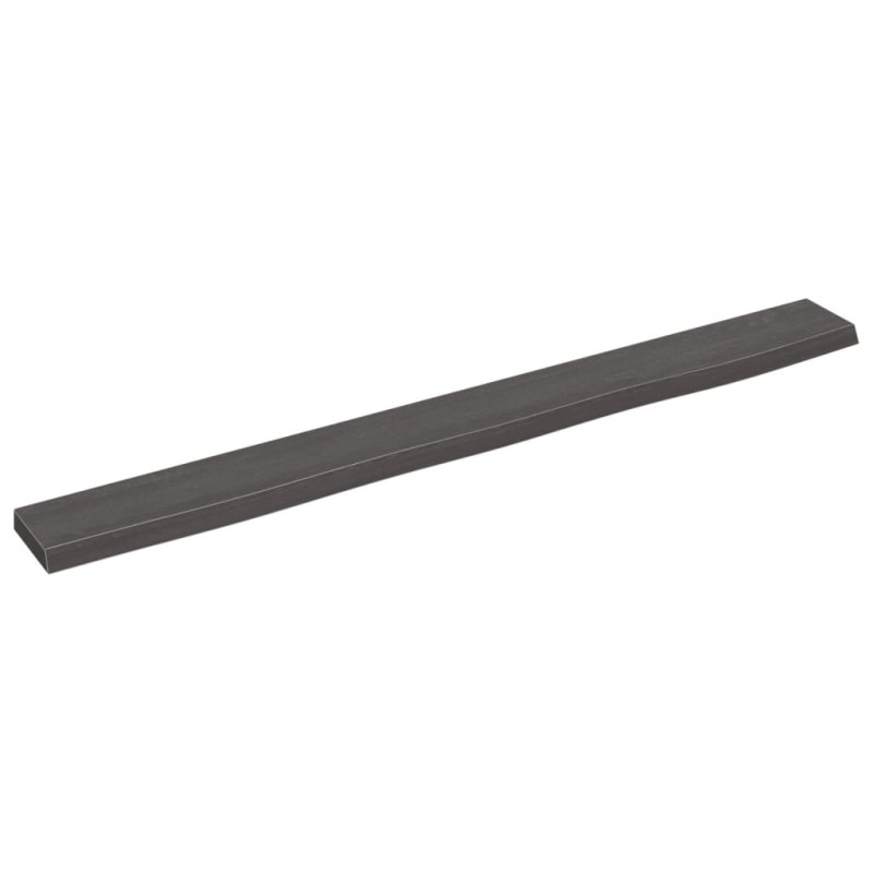 vidaXL Wandregal Dunkelgrau 100x10x2 cm Massivholz Eiche Behandelt vidaXL Wandregal Dunkelgrau 100x10x2 cm Massivholz Eiche Behandelt