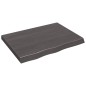 vidaXL Wandregal Dunkelgrau 80x60x6 cm Massivholz Eiche Behandelt vidaXL Wandregal Dunkelgrau 80x60x6 cm Massivholz Eiche Behandelt