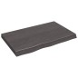 vidaXL Wandregal Dunkelgrau 80x50x6 cm Massivholz Eiche Behandelt vidaXL Wandregal Dunkelgrau 80x50x6 cm Massivholz Eiche Behandelt