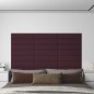 Wandpaneele 12 Stk. Lila 60x15 cm Stoff 1,08 m² Wandpaneele 12 Stk. Lila 60x15 cm Stoff 1,08 m²