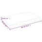 vidaXL Wandregal Dunkelgrau 80x50x6 cm Massivholz Eiche Behandelt vidaXL Wandregal Dunkelgrau 80x50x6 cm Massivholz Eiche Behandelt