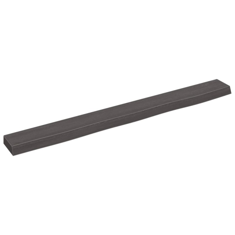 vidaXL Wandregal Dunkelbraun 100x10x4 cm Massivholz Eiche Behandelt vidaXL Wandregal Dunkelbraun 100x10x4 cm Massivholz Eiche Behandelt