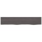 vidaXL Wandregal Dunkelgrau 100x20x6 cm Massivholz Eiche Behandelt vidaXL Wandregal Dunkelgrau 100x20x6 cm Massivholz Eiche Behandelt