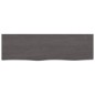 vidaXL Wandregal Dunkelbraun 100x30x(2-4)cm Massivholz Eiche Behandelt vidaXL Wandregal Dunkelbraun 100x30x(2-4)cm Massivholz Eiche Behandelt