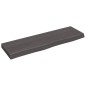 vidaXL Wandregal Dunkelgrau 100x30x6 cm Massivholz Eiche Behandelt vidaXL Wandregal Dunkelgrau 100x30x6 cm Massivholz Eiche Behandelt