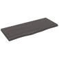 vidaXL Wandregal Dunkelgrau 100x40x4 cm Massivholz Eiche Behandelt vidaXL Wandregal Dunkelgrau 100x40x4 cm Massivholz Eiche Behandelt