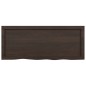vidaXL Wandregal Dunkelgrau 100x40x4 cm Massivholz Eiche Behandelt vidaXL Wandregal Dunkelgrau 100x40x4 cm Massivholz Eiche Behandelt
