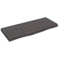 vidaXL Wandregal Dunkelbraun 100x40x(2-6)cm Massivholz Eiche Behandelt vidaXL Wandregal Dunkelbraun 100x40x(2-6)cm Massivholz Eiche Behandelt