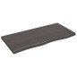 vidaXL Wandregal Dunkelbraun 100x50x(2-4)cm Massivholz Eiche Behandelt vidaXL Wandregal Dunkelbraun 100x50x(2-4)cm Massivholz Eiche Behandelt