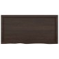 vidaXL Wandregal Dunkelbraun 100x50x(2-4)cm Massivholz Eiche Behandelt vidaXL Wandregal Dunkelbraun 100x50x(2-4)cm Massivholz Eiche Behandelt