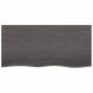 vidaXL Wandregal Dunkelgrau 100x50x6 cm Massivholz Eiche Behandelt vidaXL Wandregal Dunkelgrau 100x50x6 cm Massivholz Eiche Behandelt