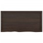 vidaXL Wandregal Dunkelgrau 100x50x6 cm Massivholz Eiche Behandelt vidaXL Wandregal Dunkelgrau 100x50x6 cm Massivholz Eiche Behandelt