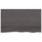 vidaXL Wandregal Dunkelgrau 100x60x2 cm Massivholz Eiche Behandelt vidaXL Wandregal Dunkelgrau 100x60x2 cm Massivholz Eiche Behandelt