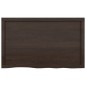 vidaXL Wandregal Dunkelgrau 100x60x4 cm Massivholz Eiche Behandelt vidaXL Wandregal Dunkelgrau 100x60x4 cm Massivholz Eiche Behandelt