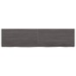 vidaXL Wandregal Dunkelgrau 120x30x4 cm Massivholz Eiche Behandelt vidaXL Wandregal Dunkelgrau 120x30x4 cm Massivholz Eiche Behandelt