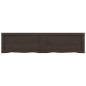 vidaXL Wandregal Dunkelgrau 120x30x4 cm Massivholz Eiche Behandelt vidaXL Wandregal Dunkelgrau 120x30x4 cm Massivholz Eiche Behandelt