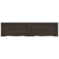 vidaXL Wandregal Dunkelbraun 120x30x(2-6)cm Massivholz Eiche Behandelt vidaXL Wandregal Dunkelbraun 120x30x(2-6)cm Massivholz Eiche Behandelt