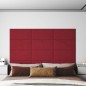 Wandpaneele 12 Stk. Weinrot 60x30 cm Samt 2,16 m² Wandpaneele 12 Stk. Weinrot 60x30 cm Samt 2,16 m²