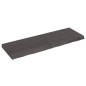 vidaXL Wandregal Dunkelgrau 120x40x6 cm Massivholz Eiche Behandelt vidaXL Wandregal Dunkelgrau 120x40x6 cm Massivholz Eiche Behandelt
