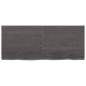 vidaXL Wandregal Dunkelgrau 120x50x4 cm Massivholz Eiche Behandelt vidaXL Wandregal Dunkelgrau 120x50x4 cm Massivholz Eiche Behandelt