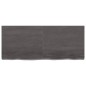 vidaXL Wandregal Dunkelgrau 120x50x6 cm Massivholz Eiche Behandelt vidaXL Wandregal Dunkelgrau 120x50x6 cm Massivholz Eiche Behandelt
