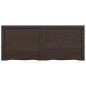 vidaXL Wandregal Dunkelgrau 120x50x6 cm Massivholz Eiche Behandelt vidaXL Wandregal Dunkelgrau 120x50x6 cm Massivholz Eiche Behandelt