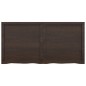 vidaXL Wandregal Dunkelbraun 120x60x(2-4)cm Massivholz Eiche Behandelt vidaXL Wandregal Dunkelbraun 120x60x(2-4)cm Massivholz Eiche Behandelt