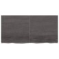 vidaXL Wandregal Dunkelgrau 120x60x6 cm Massivholz Eiche Behandelt vidaXL Wandregal Dunkelgrau 120x60x6 cm Massivholz Eiche Behandelt